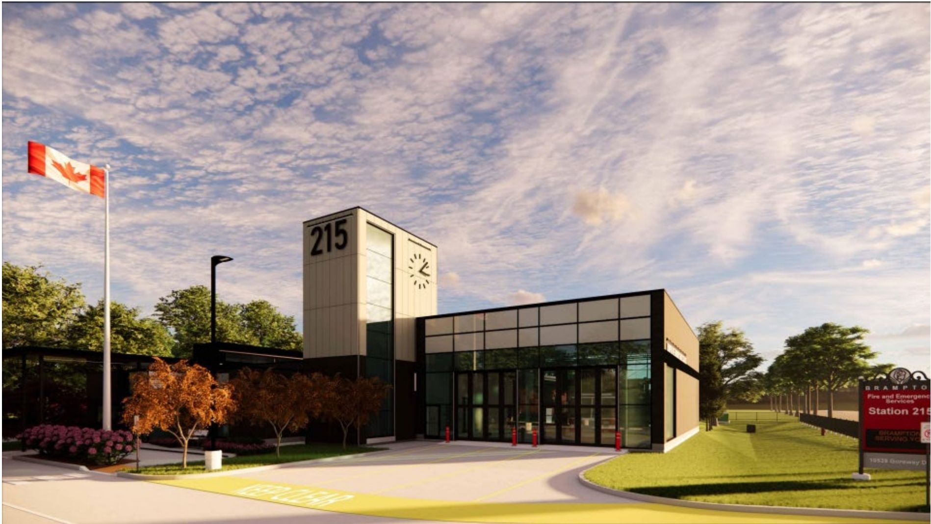 Brampton Fire Station 215 — Fiber Cement + ACP
